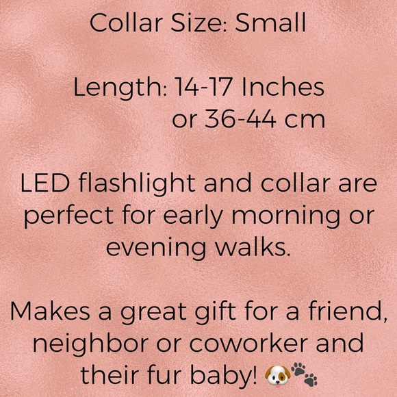 Nice Paws LED Rechargeable Dog Collar & Flashlight Bag Dispenser- Black and Gray - Picture 7 of 7